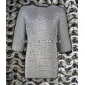 Aluminium Flat Riveted Chainmail Shirt XL Size haubergeon for sale