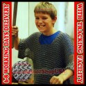 Butted Chainmail Shirt for Children Size 5-10 years Chain Mail Shirts with Free coif Mail Armor