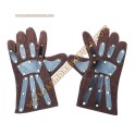 Medieval Leather Gloves Templar Crusader Knights Hand Gloves Norman Mason Knight Leather Gauntlets and Protection Glove