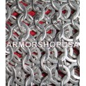 Aluminium Flat Riveted Chainmail Shirt with Flat Washer
