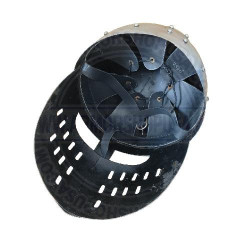 Medieval Templar Face Plate Helmet | 18 Gauge Steel Dome Topped Crusader Helm with face Guard