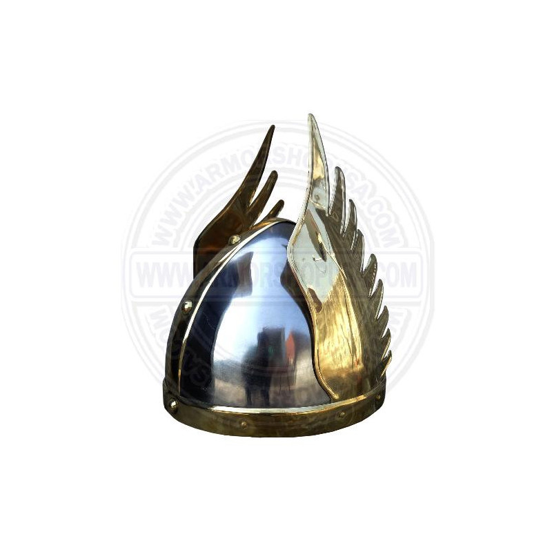 Medieval Norman Wing Helmet | Wearable Armor Helm