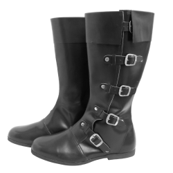 Handmade Leather Long Boots | Medieval Viking & Pirate LARP Footwear