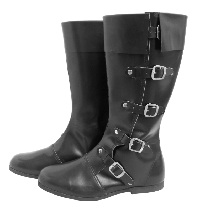 Handmade Leather Long Boots | Medieval Viking & Pirate LARP Footwear