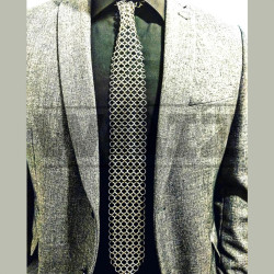 Handcrafted Unisex Chainmail Necktie | Metal Mesh Tie | ARMORSHOPUSA