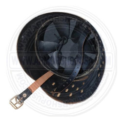 Medieval Crusader Knight Helmet  With Mason Brass Crosss | Wearable Templar Armor Helm
