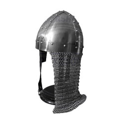 Medieval Norman Crusader Helmet With Chainmail Amror | Wearable Armor Helm