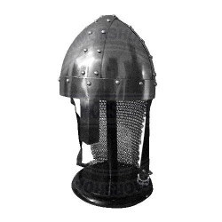 Medieval Norman Crusader Helmet With Chainmail Amror | Wearable Armor Helm