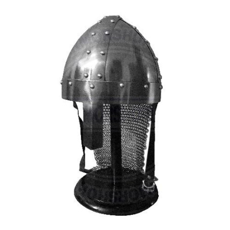 Medieval Norman Crusader Helmet With Chainmail Amror | Wearable Armor Helm