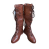 Handmade Leather Long Riding Boots | Medieval Viking & Pirate LARP Footwear