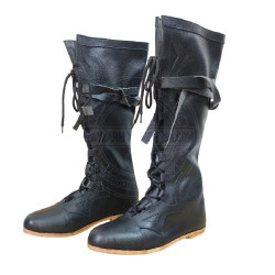Handmade Leather Long Riding Boots | Medieval Viking & Pirate LARP Footwear