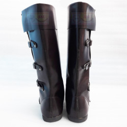 Handmade Leather Long Boots | Medieval Viking & Pirate LARP Footwear