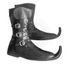 Handmade Leather 3 Buckle Pointe Toe Boots | Medieval Viking & Pirate LARP Footwear