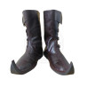 Handmade Leather 3 Buckle Pointe Toe Boots | Medieval Viking & Pirate LARP Footwear