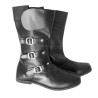 Handmade Leather 3 Buckle Collared Boots  | Medieval Viking & Pirate LARP Footwear