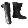 Handmade Leather 3 Buckle Collared Boots  | Medieval Viking & Pirate LARP Footwear