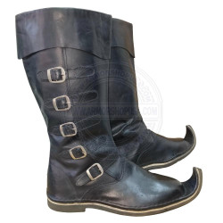 Medieval Elf Boots - Pointed Toe Leather Viking Boot