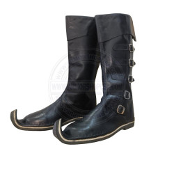 Medieval Elf Boots - Pointed Toe Leather Viking Boot