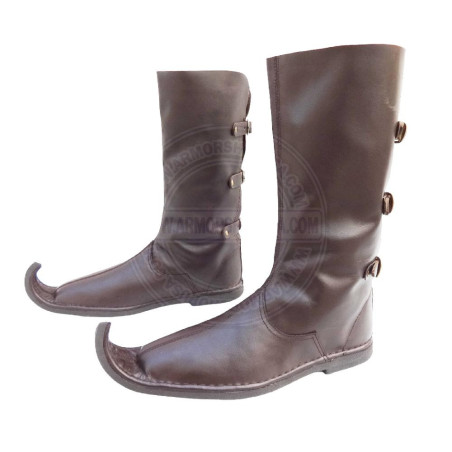 Medieval Jester Style Back Buckled Boots