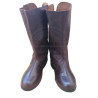 Medieval Elf Back Buckled Boots - Round Toe Leather Viking Boot