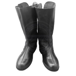 Medieval Elf Back Buckled Boots - Round Toe Leather Viking Boot
