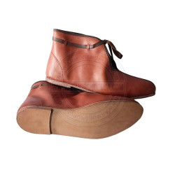 Handcrafted Medieval Birka Leather Boots | Medieval Viking & Pirate LARP Footwear