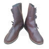Historical Minimalist Leather Ankle Boots - Handcrafted Zero-Drop Reenactment Shoes, Unisex Barefoot LARP & Cosplay Boots
