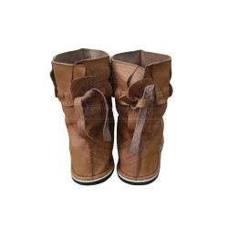 Historical Minimalist Curly Toe Poulaines Boots - Handcrafted Zero-Drop Reenactment Shoes, Unisex Barefoot LARP & Cosplay Boots