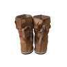 Historical Minimalist Curly Toe Poulaines Boots - Handcrafted Zero-Drop Reenactment Shoes, Unisex Barefoot LARP & Cosplay Boots
