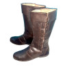 Handmade Leather Long Boots Side Laced