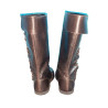 Handmade Leather Long Boots Side Laced