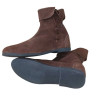 Historical Leather Suede Elf Boots - Mastercrafted Wizard & Jester Style Long Shoes, Tall Lace-Up Cosplay Costume Boots