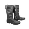 Handmade Leather Long Boots Side Laced