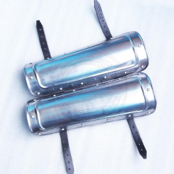 Medieval Knights Steel Greaves | Iron Leg Protection Guards Pair