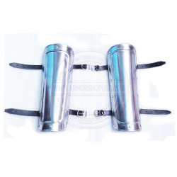 Medieval Knights Steel Greaves | Iron Leg Protection Guards Pair