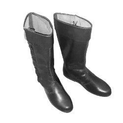 Handmade Leather Long Boots Side Laced