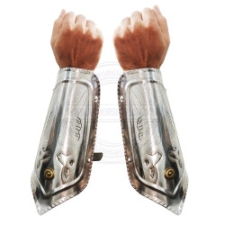 Medieval Knights Steel Vambraces | Iron Forearm Guards Pair
