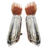 Medieval Knights Steel Vambraces | Iron Forearm Guards Pair