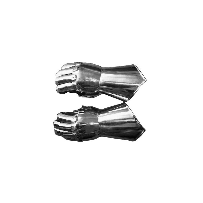 Medieval 18 Gauge Steel Gauntlets | Knight Hand Guards