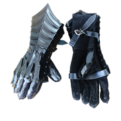 Medieval 18 Gauge Steel Nazgul Black Gauntlets | Knight Hand Guards