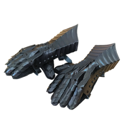 Medieval 18 Gauge Steel Nazgul Black Gauntlets | Knight Hand Guards