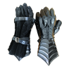 Medieval 18 Gauge Steel Nazgul Black Gauntlets | Knight Hand Guards