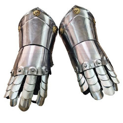 Medieval 18 Gauge Steel Gauntlets | Knight Armour Hand Gloves