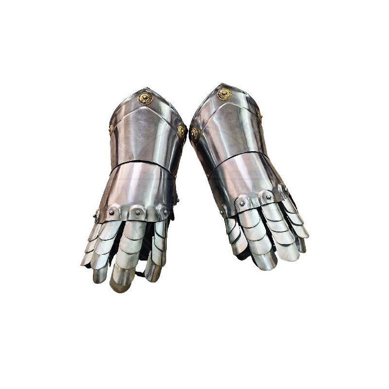 Medieval 18 Gauge Steel Gauntlets | Knight Armour Hand Gloves