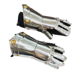 Medieval 18 Gauge Steel Gauntlets | Knight Armour Hand Gloves