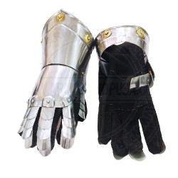 Medieval 18 Gauge Steel Gauntlets | Knight Armour Hand Gloves