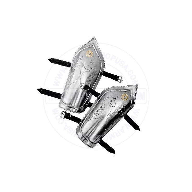 Medieval Knights Iron Steel Hand Guards | Vambaraces Pair