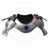 Medieval 18 Gauge Steel Iron Gorget and Pauldrons Set