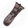 Hand-Forged Medieval Cutlery Set | Outdoor Utensils with Leather Case