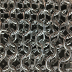 Butted Aluminum Chainmail Coif | Knight Chain Mail Armor U-Neck Hood